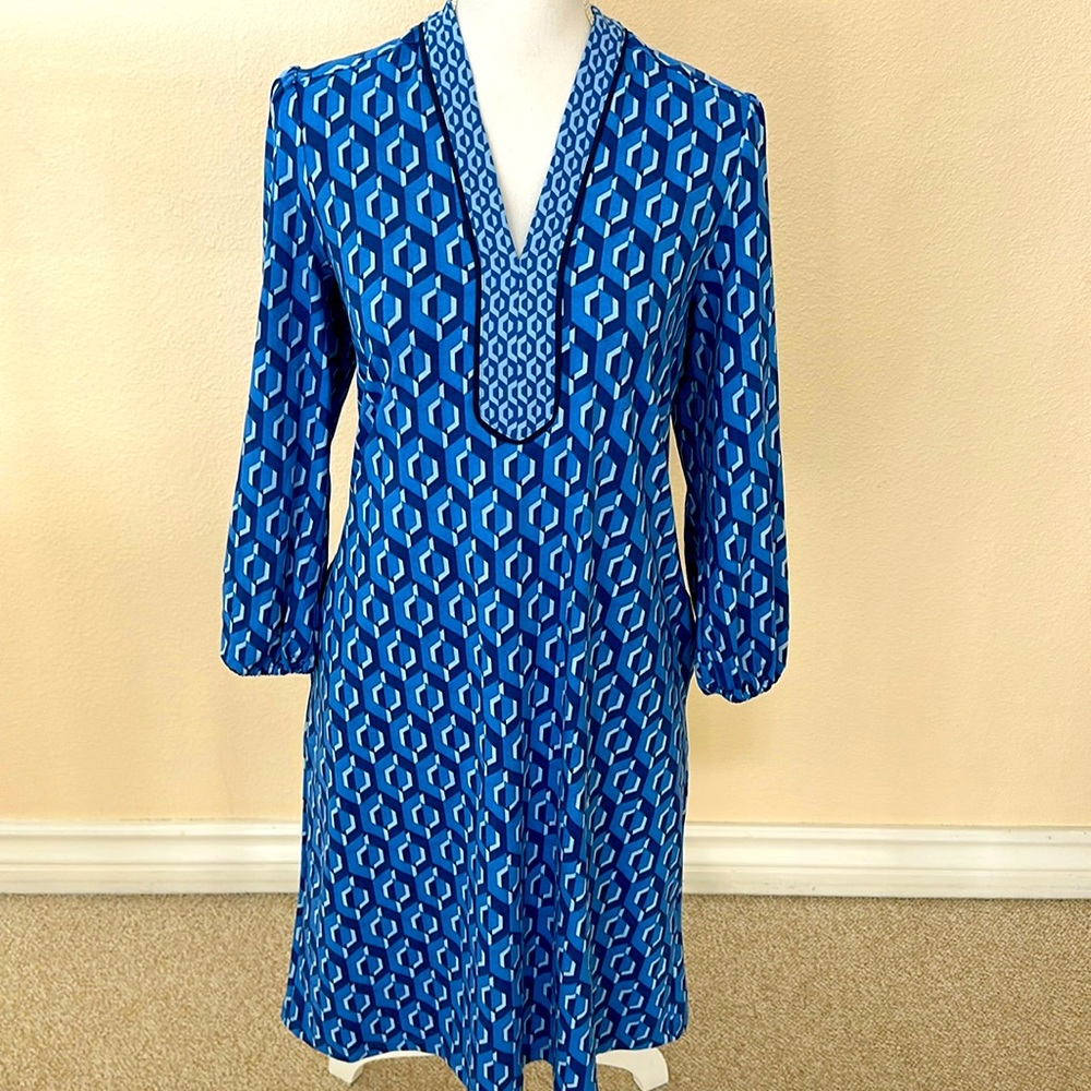 J. McLaughlin Midi Hexapop Geo Dress